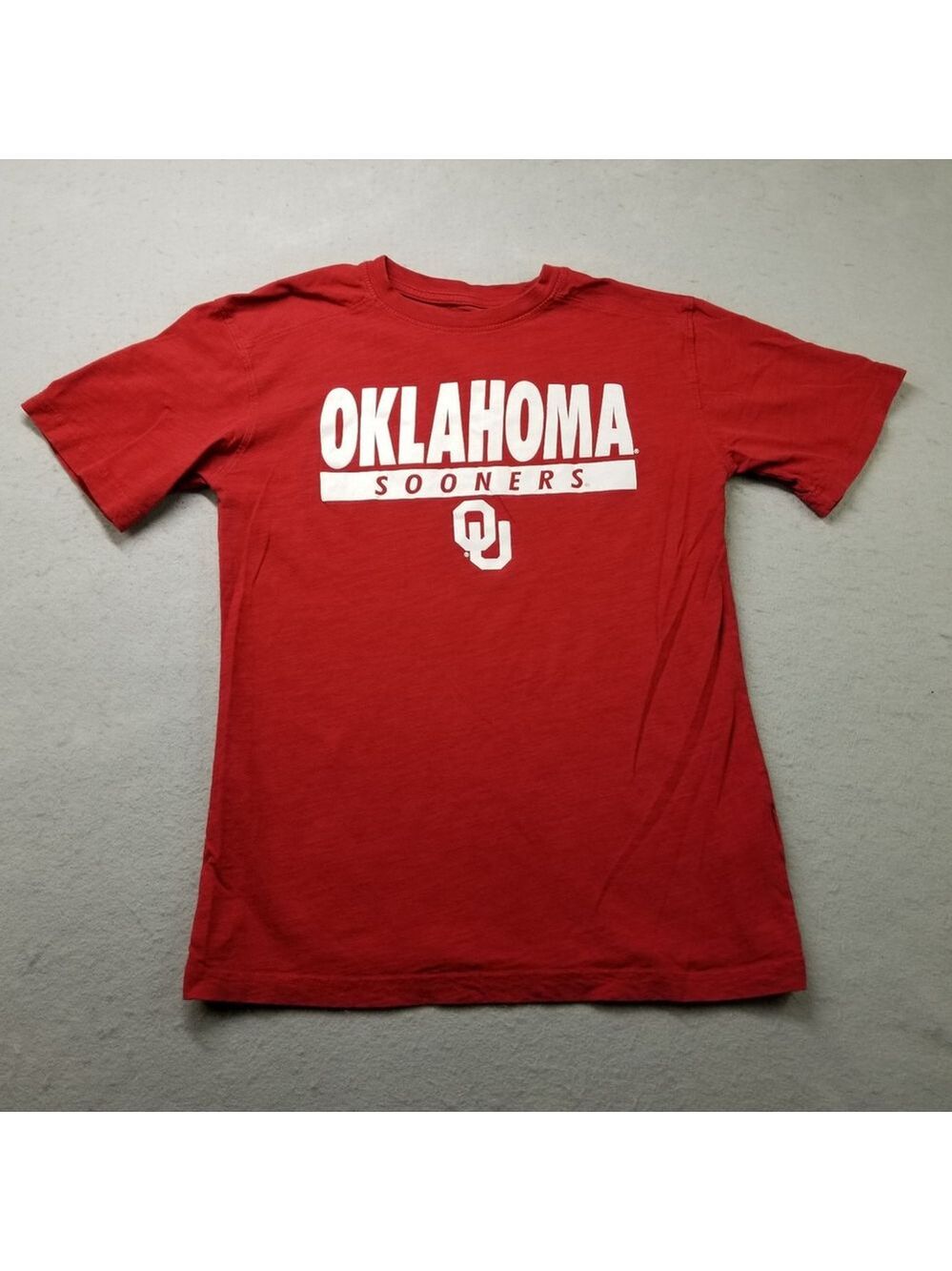 Oklahoma Sooners OU T-Shirt Youth Kids Size M Red Shorts Sleeve Champion